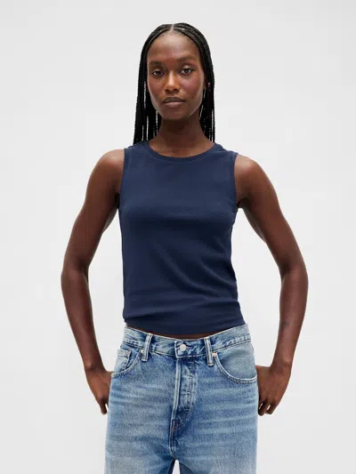 Gap Modern Shell Tank Top In Blue