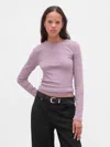 Gap Modern Shrunken T-shirt In Purple
