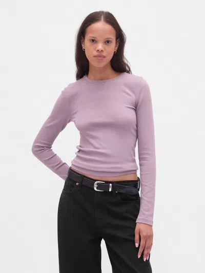Gap Modern Shrunken T-shirt In Purple