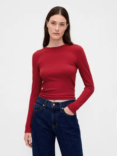 Gap Modern Shrunken T-shirt In Red