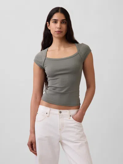 Gap Modern Square-neck Crop T-shirt