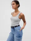 Gap Modern Tank Top In Light Grey