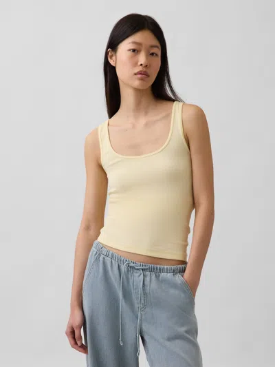 Gap Modern Tank Top In Yellow