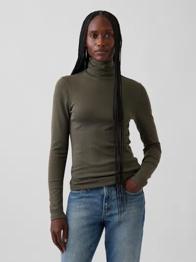 Gap Modern Turtleneck In Bamboo Green