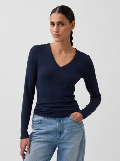 Gap Modern V-neck T-shirt In Blue