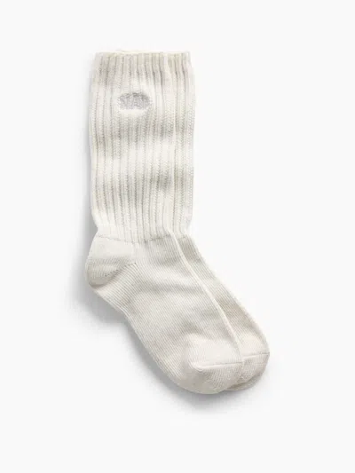 Gap Nap Logo Slouchy Crew Socks In Grey