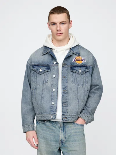 Gap Nba Los Angeles Lakers Icon Denim Jacket