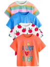 Gap Next Toddler Bright Rainbow T-shirt (4-pack) In Multi