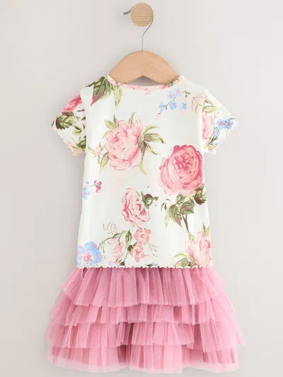 Gap Babies' Next Toddler Floral Top & Tutu Set In Pink