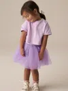 Gap Next Toddler T-shirt & Tutu Set In Purple