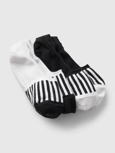 Gap No-show Socks (2-pack) In Black & White