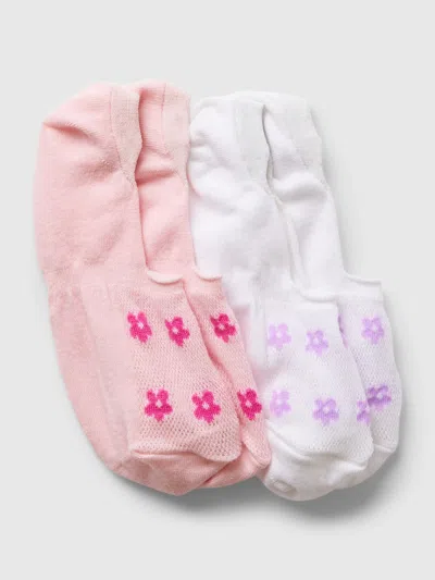 Gap No-show Socks (2-pack) In Light Peony Pink & White