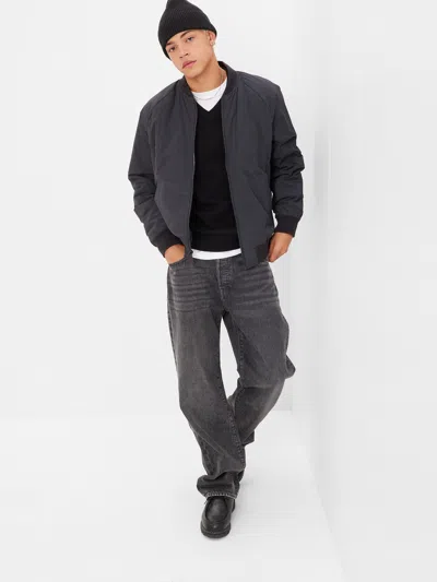 Gap Organic Cotton '90s Loose Jeans In Washed Black