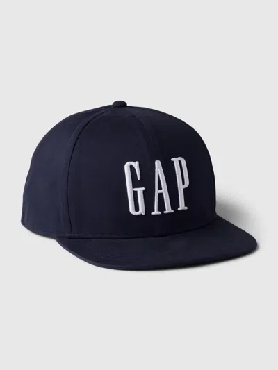 Gap Organic Cotton  Logo Baseball Hat In Classic Navy