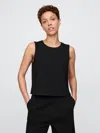 Gap Organic Cotton Heavyweight Cropped Shell Tank Top In Black