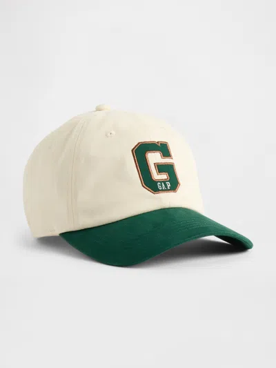 Gap Organic Cotton Logo Baseball Hat In Green