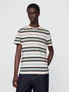 Gap Organic Cotton Pocket T-shirt In Beige Stripe