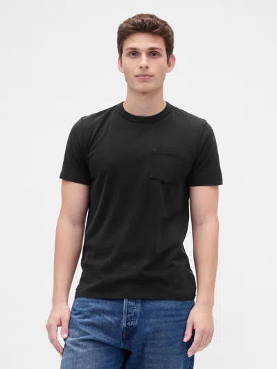 Gap Organic Cotton Pocket T-shirt In Black