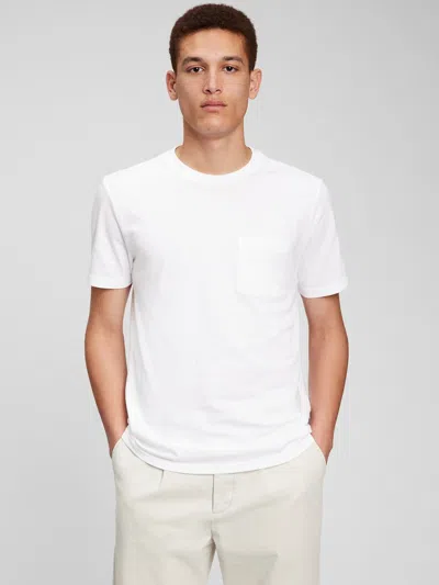 Gap Organic Cotton Pocket T-shirt In Optic White