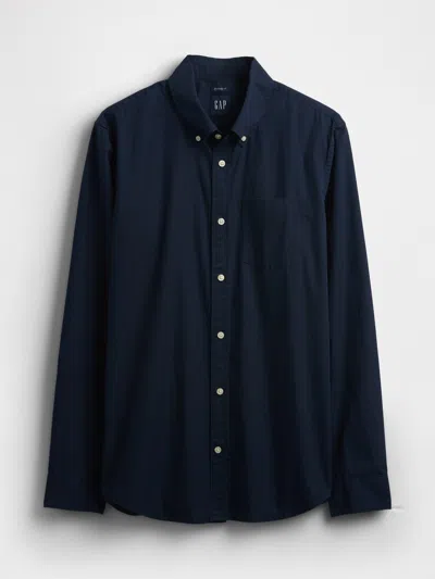 Gap Organic Cotton Poplin Classic Shirt In Tapestry Navy