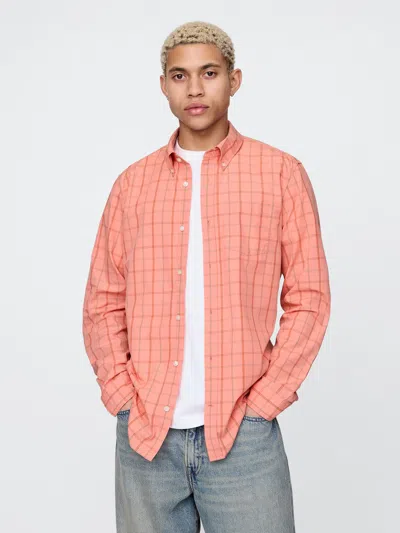Gap Organic Cotton Poplin Classic Shirt In Tea Rose