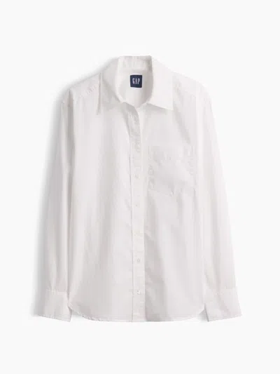 Gap Organic Cotton Poplin Classic Shirt In White