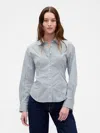 Gap Organic Cotton Poplin Dolman Classic Shirt In Multi