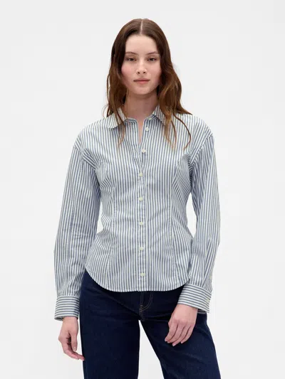 Gap Organic Cotton Poplin Dolman Classic Shirt In Multi