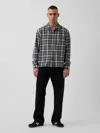 Gap Organic Cotton Relaxed Flannel Shirt In Multi