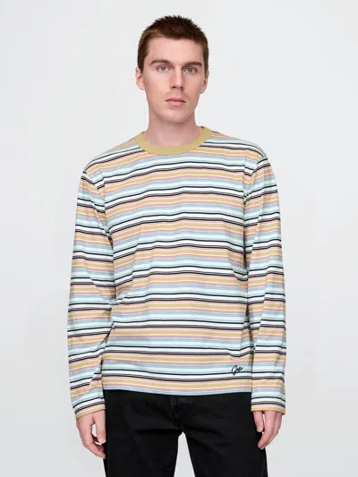 Gap Organic Cotton Relaxed T-shirt In Neutral Stripe