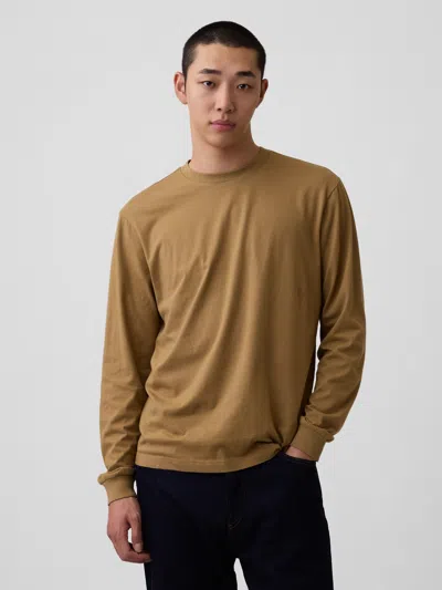 Gap Organic Cotton T-shirt In Caramel Brown