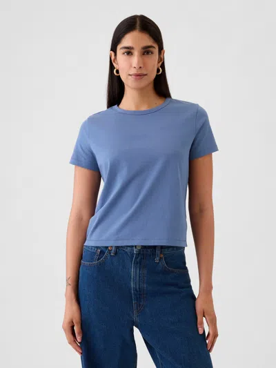 Gap Organic Cotton Vintage Shrunken T-shirt In Bainbridge Blue