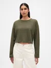 Gap Organic Cotton Vintagesoft Heavyweight Crop T-shirt