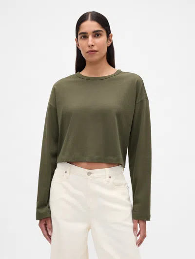 Gap Organic Cotton Vintagesoft Heavyweight Crop T-shirt