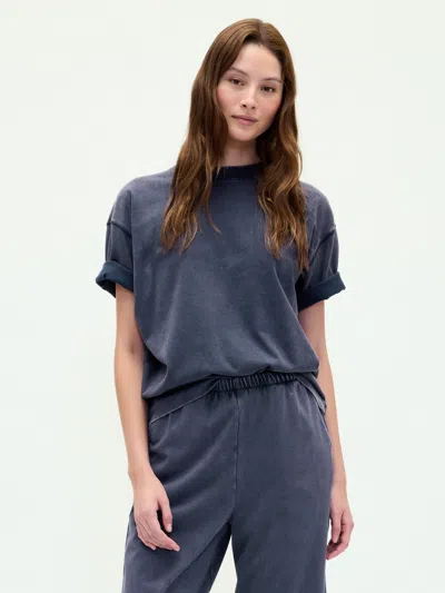 Gap Organic Cotton Vintagesoft Heavyweight T-shirt In Blue
