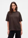 Gap Organic Cotton Vintagesoft Heavyweight T-shirt In Brown