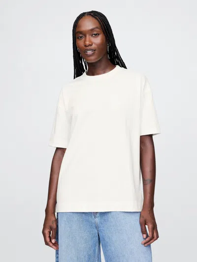 Gap Organic Cotton Vintagesoft Heavyweight T-shirt In Off White
