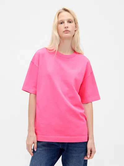 Gap Organic Cotton Vintagesoft Heavyweight T-shirt In Pink