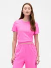 Gap Organic Cotton Vintagesoft Heavyweight T-shirt In Pink