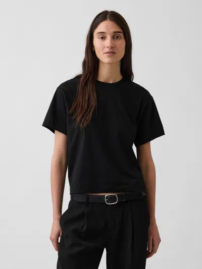 Gap Organic Cotton Vintagesoft Relaxed T-shirt In Black