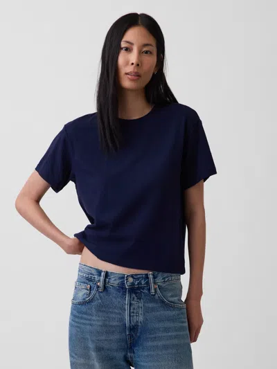 Gap Organic Cotton Vintagesoft Relaxed T-shirt In Blue