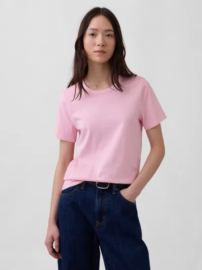 Gap Organic Cotton Vintagesoft T-shirt In Pink