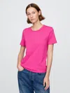 Gap Organic Cotton Vintagesoft T-shirt In Standout Pink