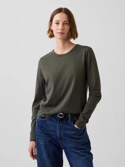 Gap Organic Cotton Vintagesoft T-shirt In Bamboo Green