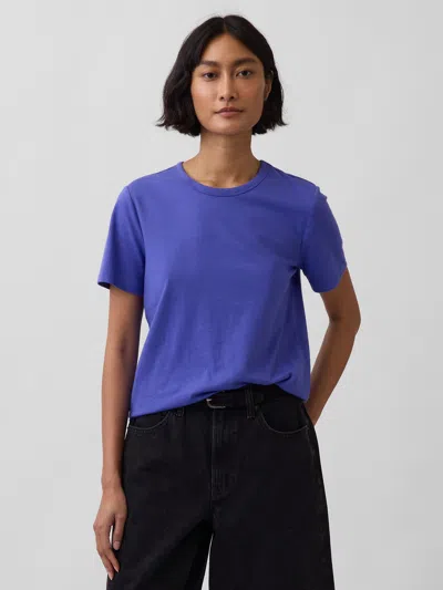 Gap Organic Cotton Vintagesoft T-shirt In Blue