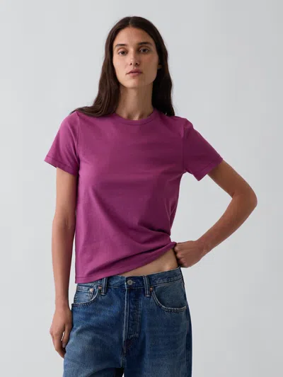 Gap Organic Cotton Vintagesoft T-shirt In Dahlia Purple