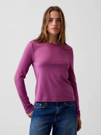Gap Organic Cotton Vintagesoft T-shirt In Deep Dahlia Purple