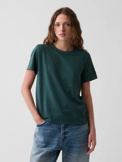 Gap Organic Cotton Vintagesoft T-shirt In Deep Hunter Green