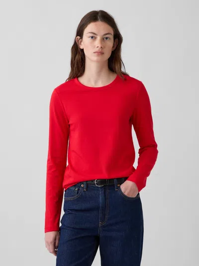 Gap Organic Cotton Vintagesoft T-shirt In Red