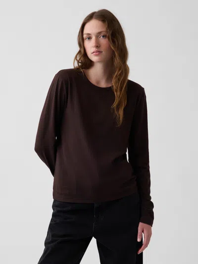 Gap Organic Cotton Vintagesoft T-shirt In Terra Brown